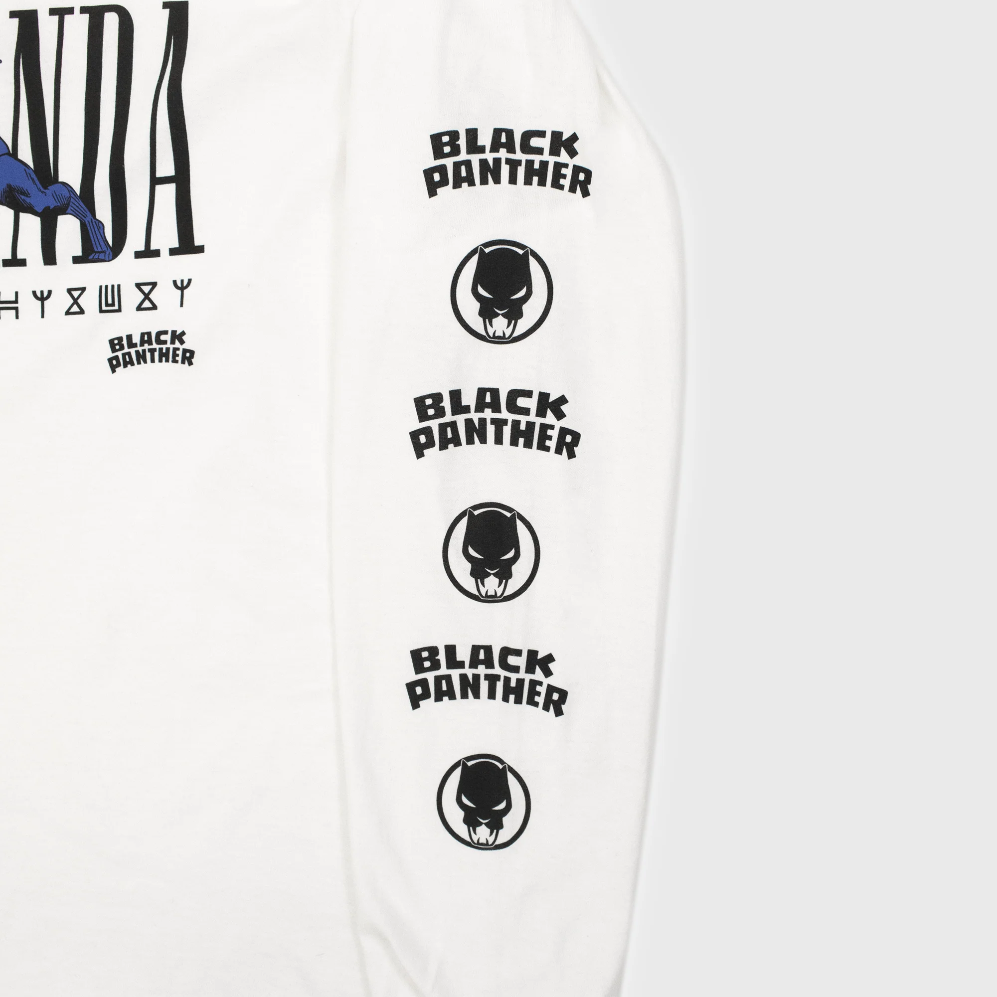 Black Panther - Wakanda White Long Sleeve - Image 3